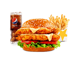 سوبر ستار دجاج حار وجبه