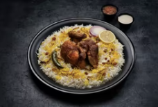 شواية مع أرز شعبي - نصف دجاجة