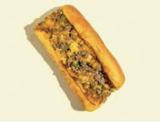 لحم وجبنة